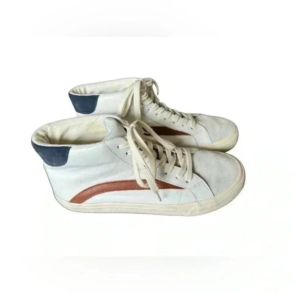 Madewell Sidewalk High-Top Sneakers in Colorblock unisex women’s 8 mens 6.5